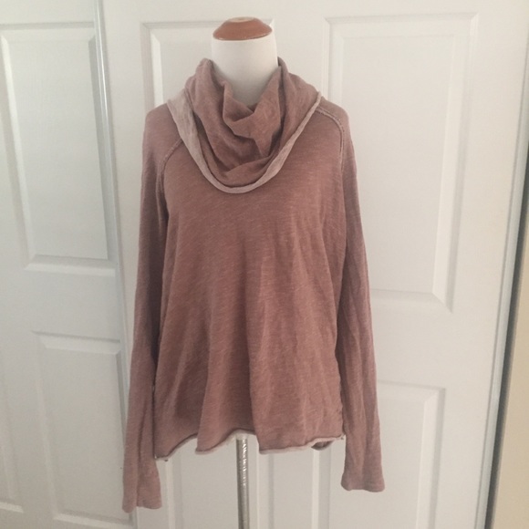 Free People Cowl Neck Cocoon Pullover M - Picture 2 of 7